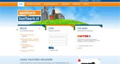 Desktop Screenshot of lokale-vacaturebank.apeldoornheeftwerk.nl
