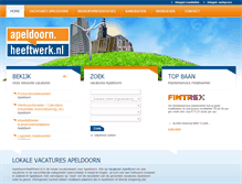 Tablet Screenshot of lokale-vacaturebank.apeldoornheeftwerk.nl