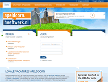 Tablet Screenshot of apeldoornheeftwerk.nl